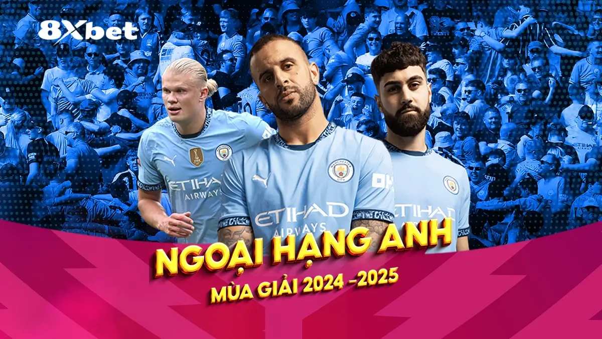 Hình ảnh ba cầu thủ bóng đá. Thi đấu cho Etihad Premier League mùa giải 2024-2025. 8xbet